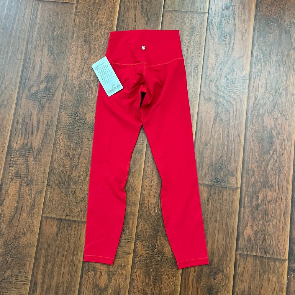 NWT Lululemon  Align HR Pant 25” Legging Size 4 Dark Red DKRD